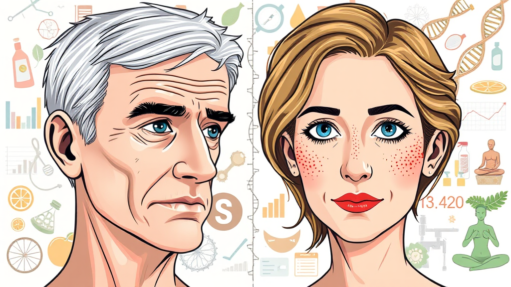 남녀 노화 속도 차이 최신 연구와 건강 관리 방법